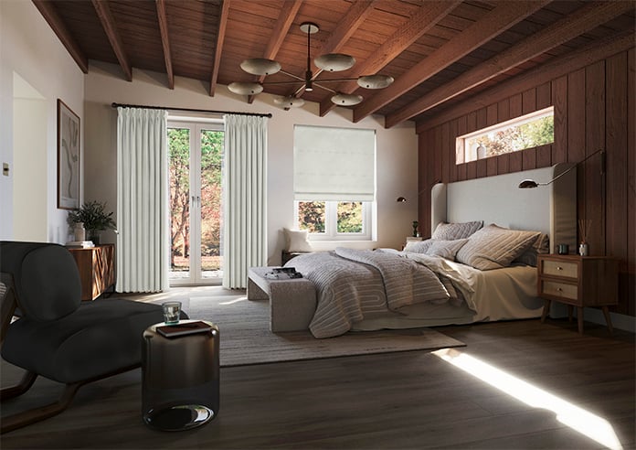 Odessa Velvet, Platinum - Twist&Fit Roman Blind - Image 7